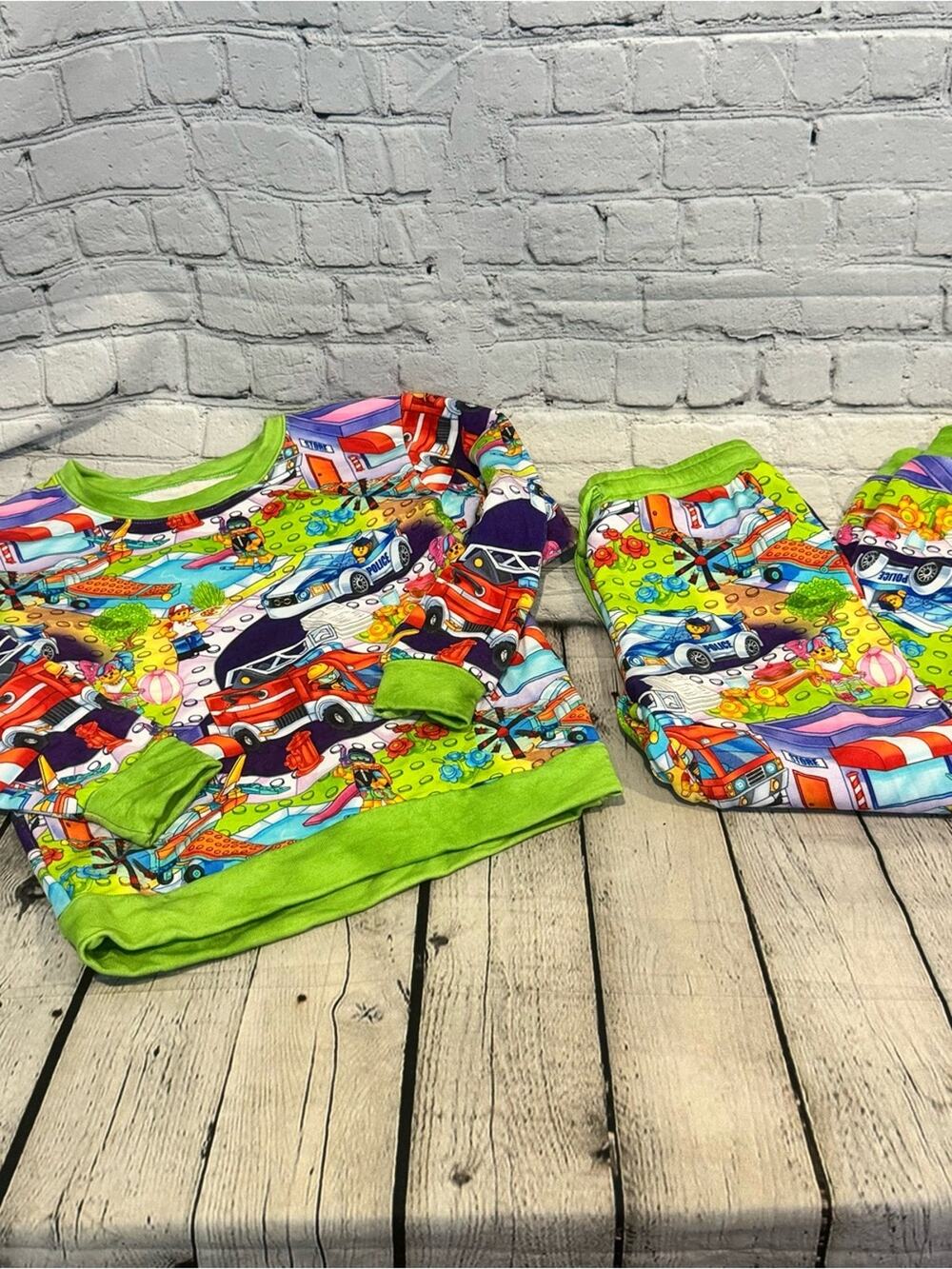 Sugar Swan Brick Babies French Terry Jogger Set